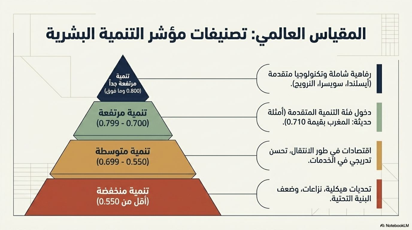 تصنيفات مؤشر التنمية البشرية