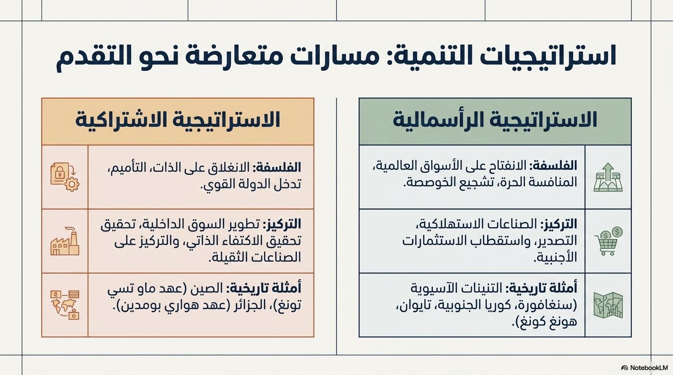 استراتيجيات التنمية: مسارات متعارضة نحو التقدم