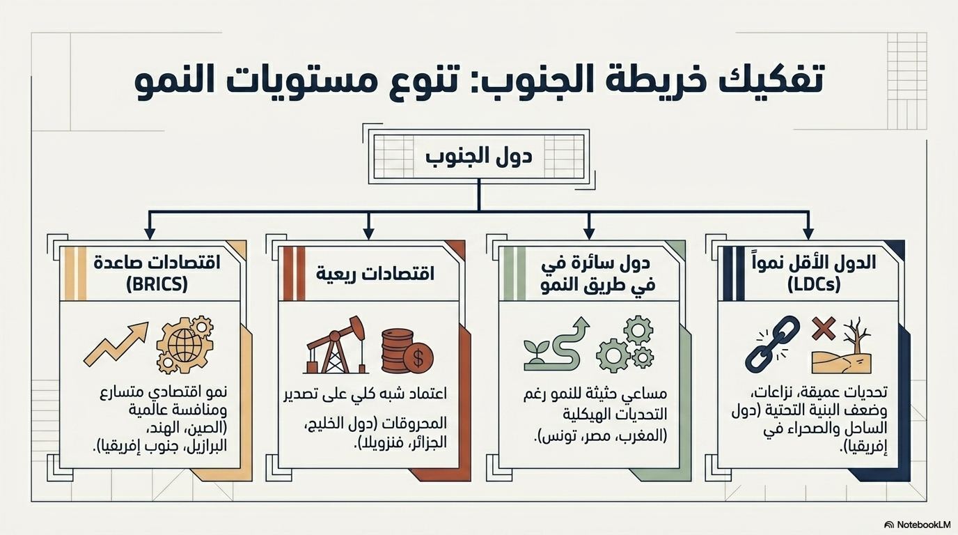 تفكيك خريطة الجنوب: تنوع مستويات النمو
