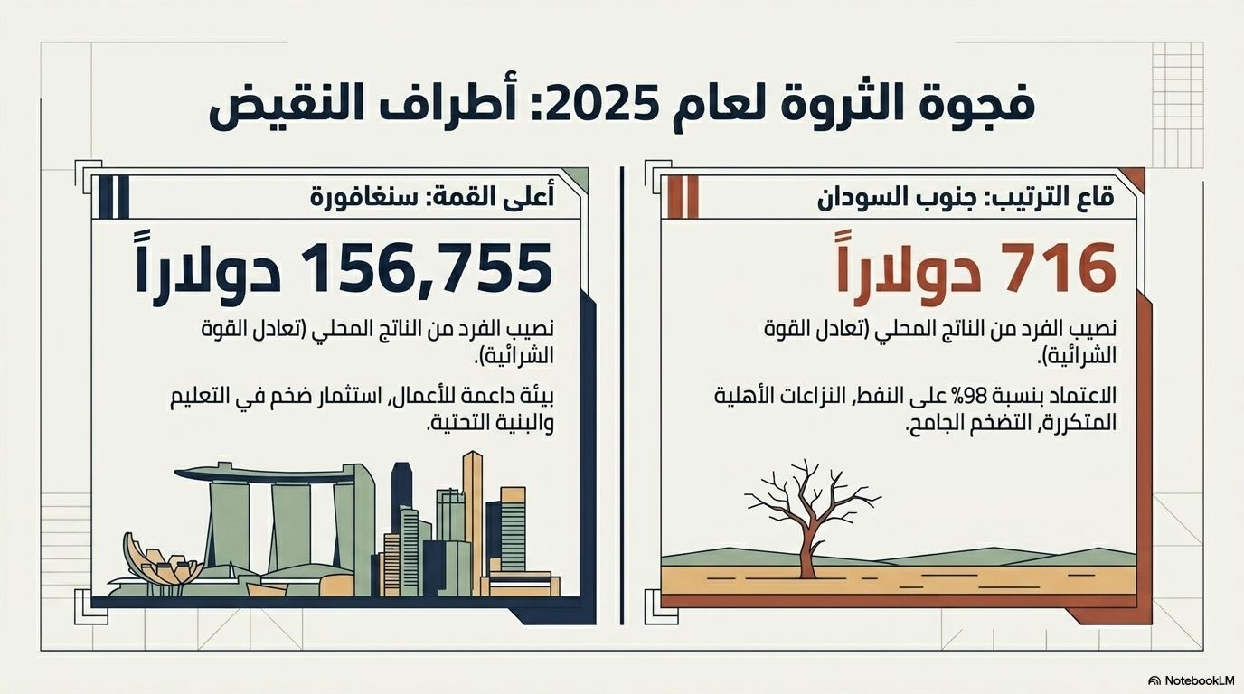 فجوة الثروة لعام 2025: أطراف النقيض