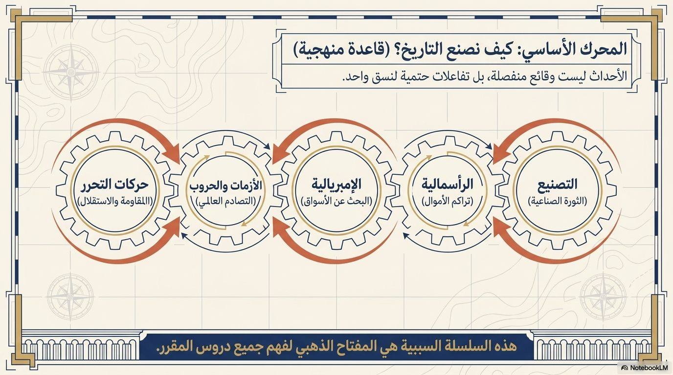 المحرك الأساسي: كيف نصنع التاريخ؟ (قاعدة منهجية)