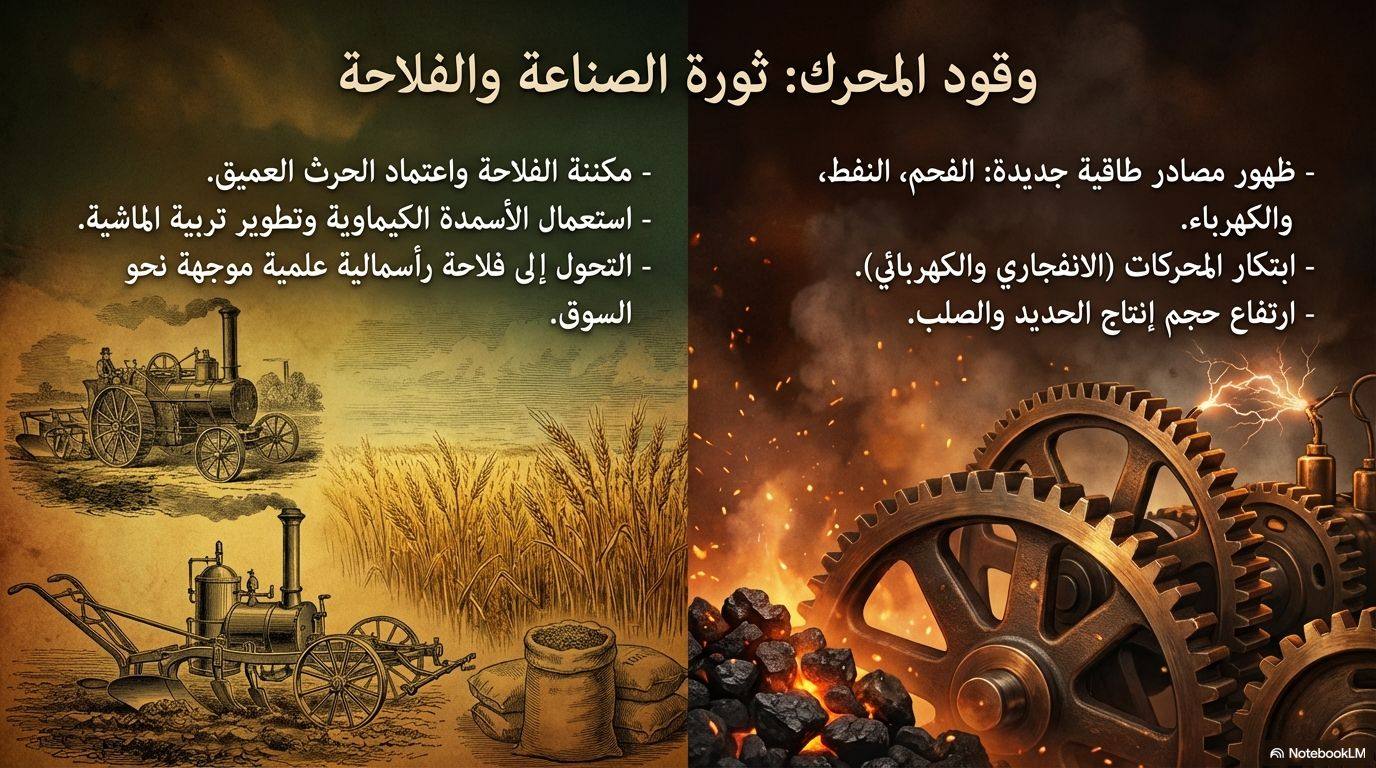 وقود المحرك: ثورة الصناعة والفلاحة