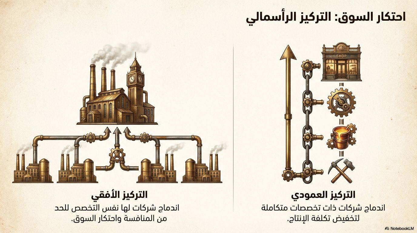احتكار السوق: التركيز الرأسمالي