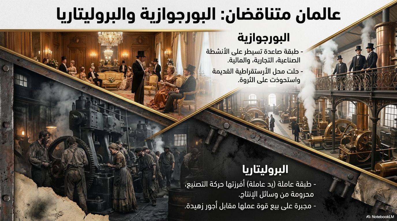 عالمان متناقضان: البورجوازية والبروليتاريا