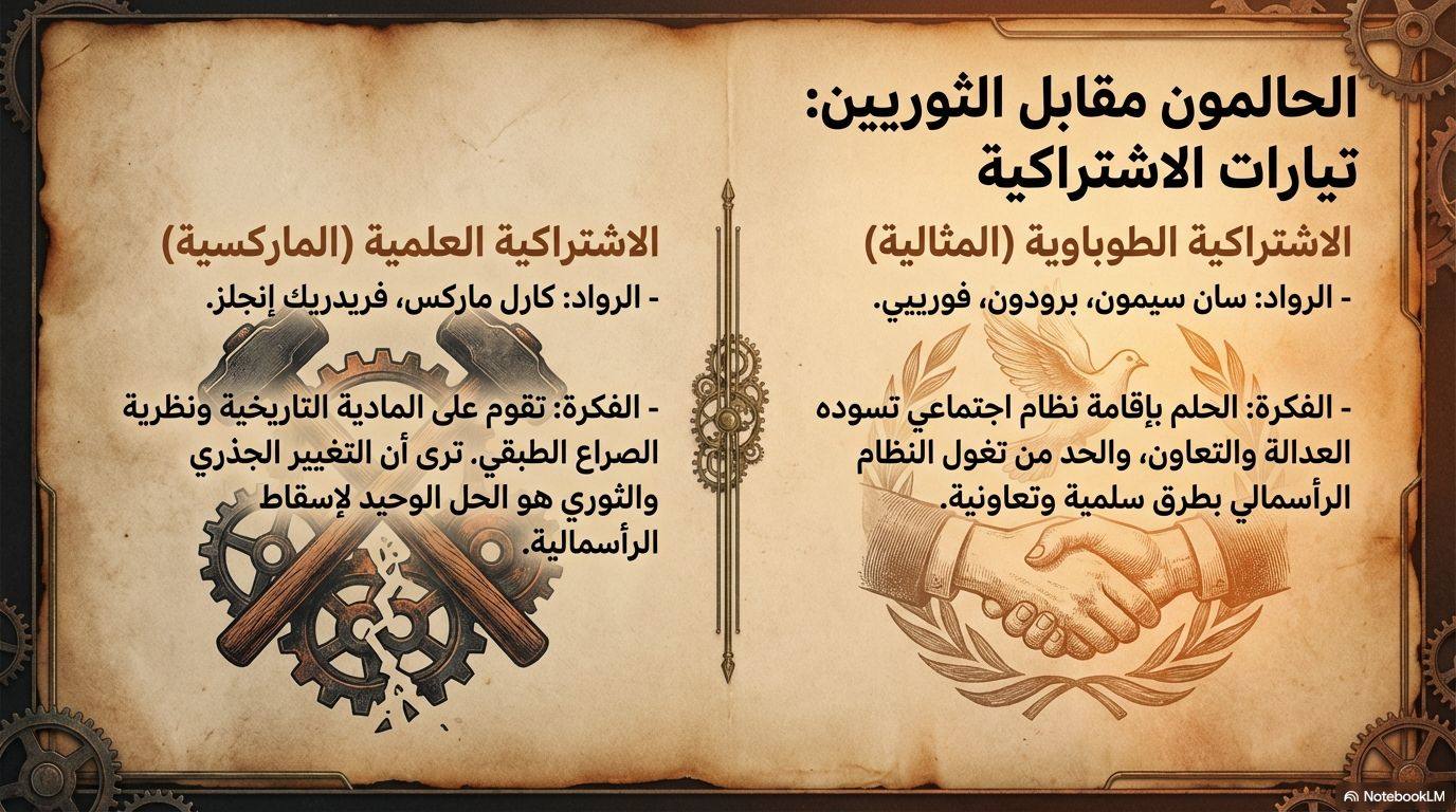 الحالمون مقابل الثوريين: تيارات الاشتراكية