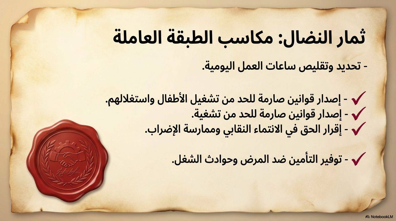 ثمار النضال: مكاسب الطبقة العاملة